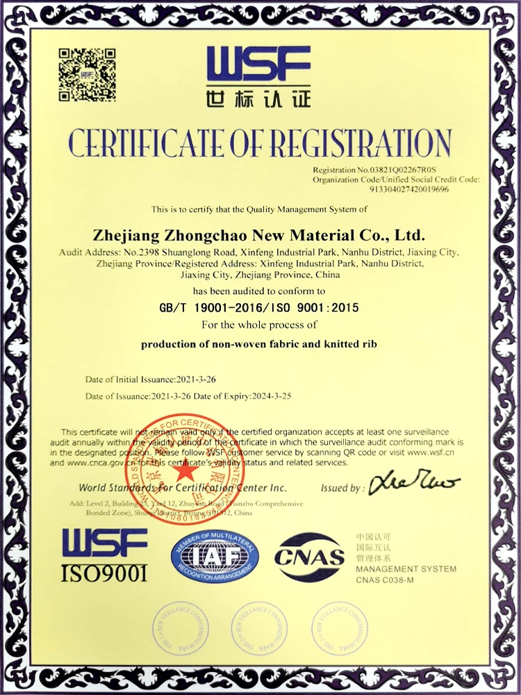 ISO 9001:2015 Quality Management System Certification
