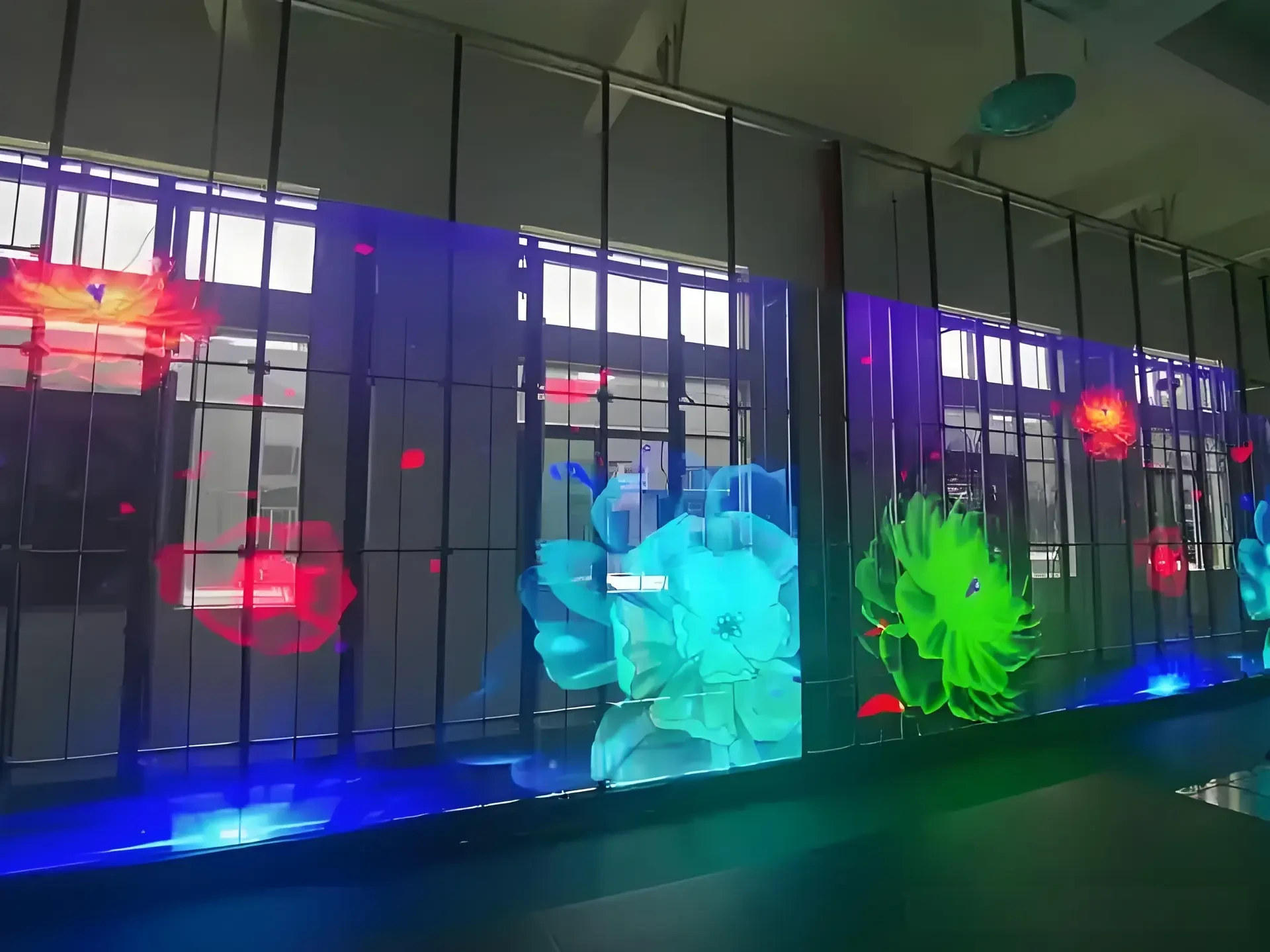 LED holographic screen