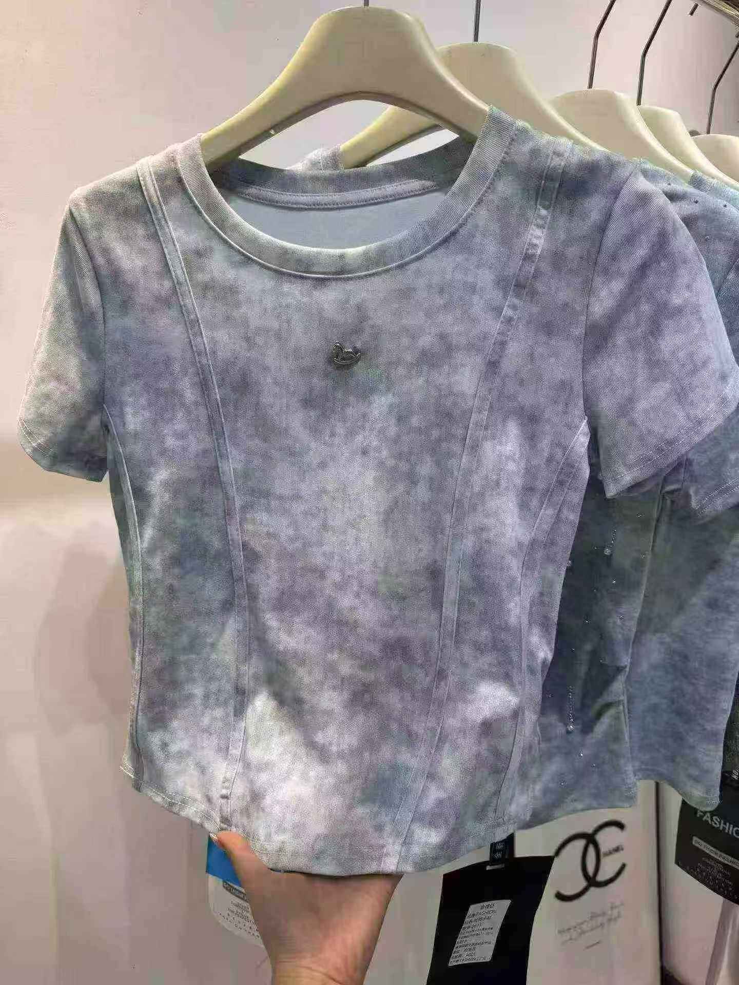 Tie-Dye Charm Detail Tee