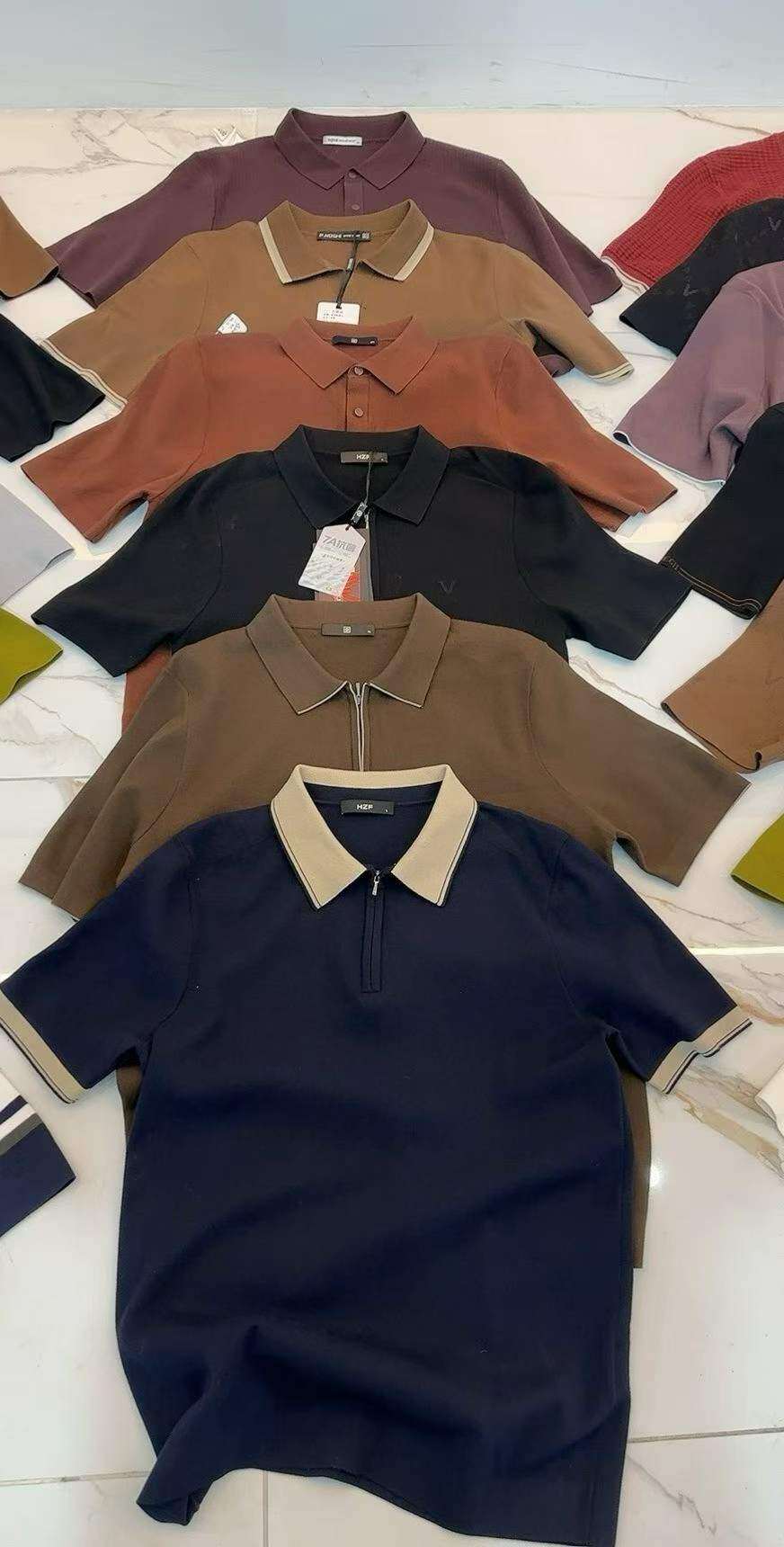 Contrast Collar Polo Collection