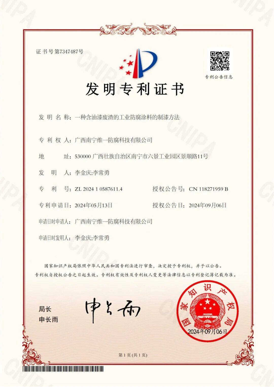 全新专利——新标准:科技革新的全新里程碑