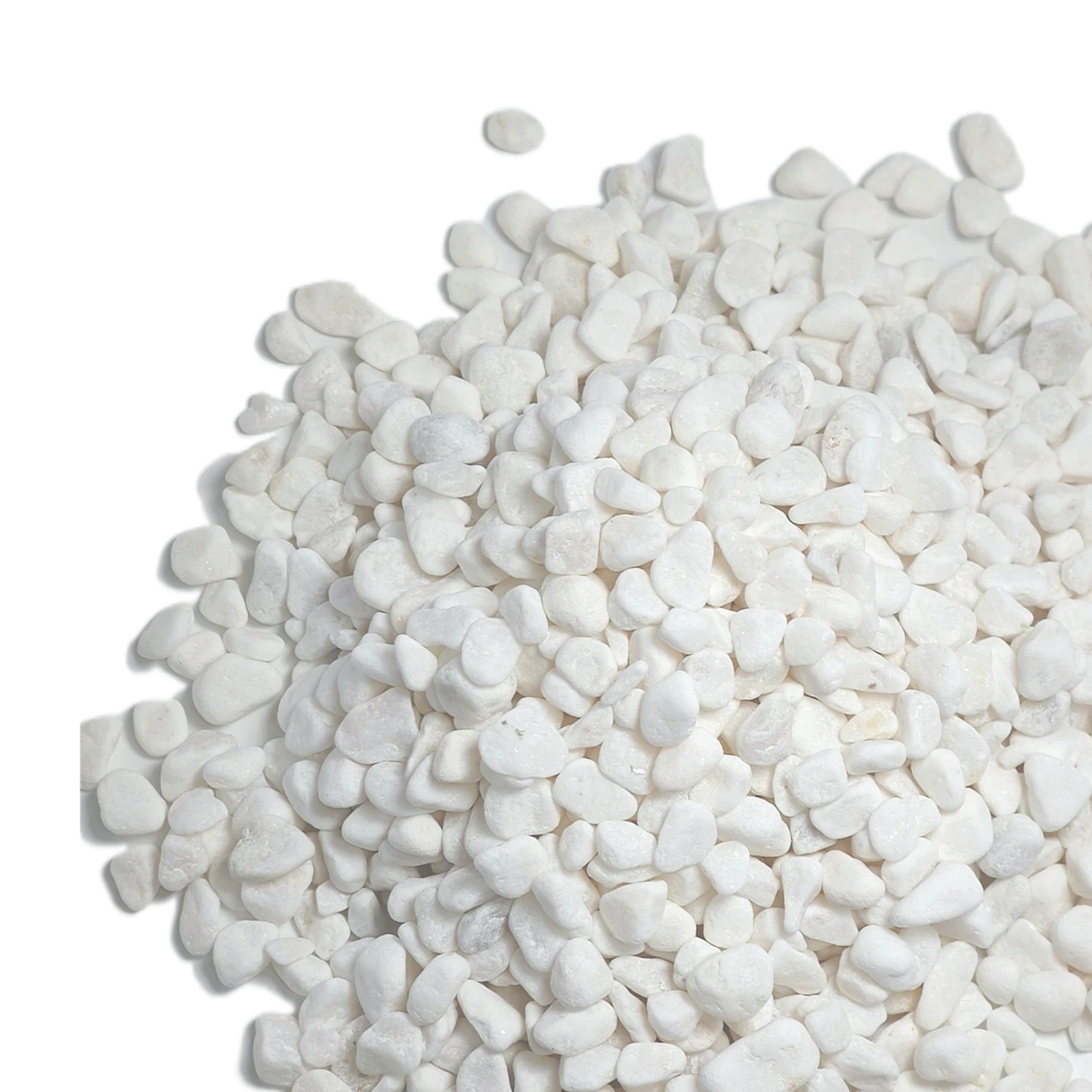 white pebbles for landscaping