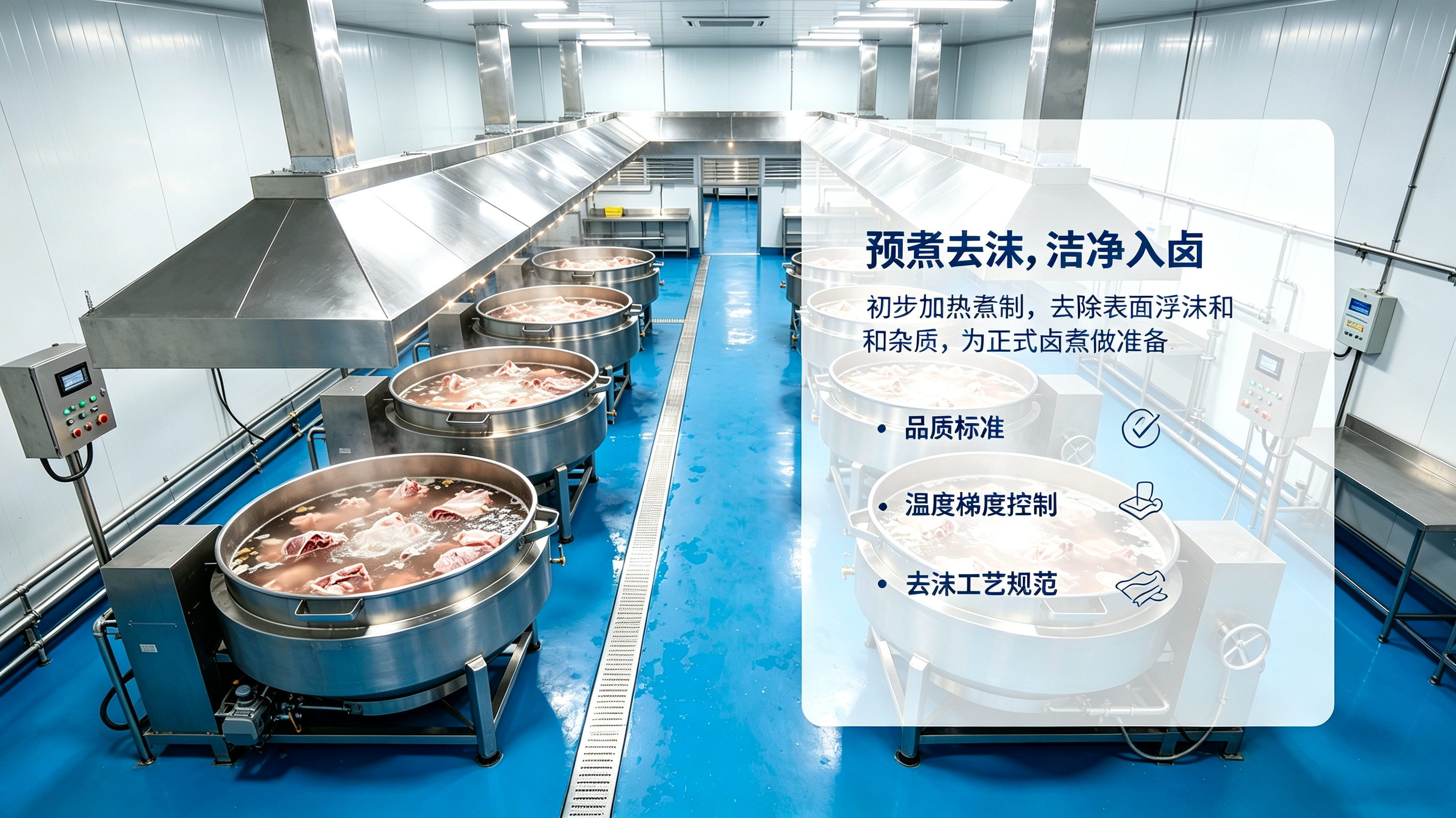 预煮去沫