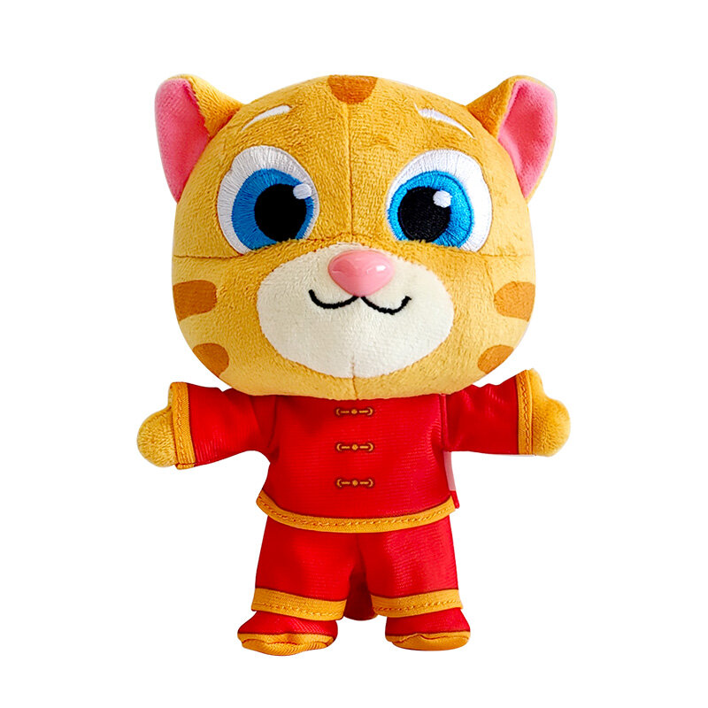 Festive Ginger Cat in Chinese Costume
