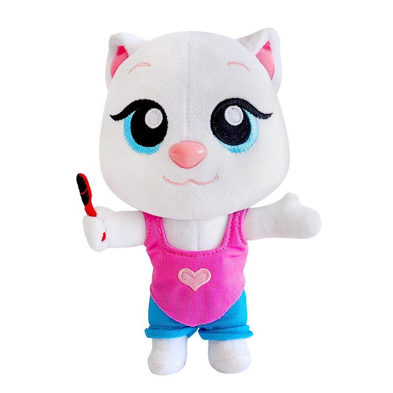 White Cat Plush with Accessory