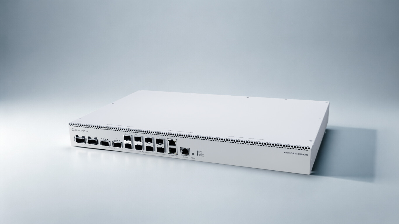 Mikrotik CRS812-8DS-2DQ-2DDQ-RM 40G Quad-Core 2GHz ARM Rack Switch