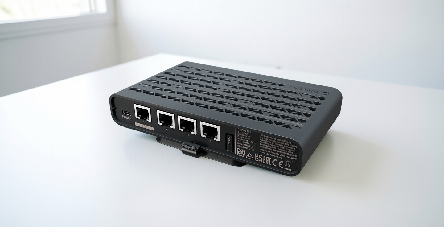 New Arrival: MikroTik hAP Be Lite – A Lightweight, All-in-One Wi-Fi 7 Router