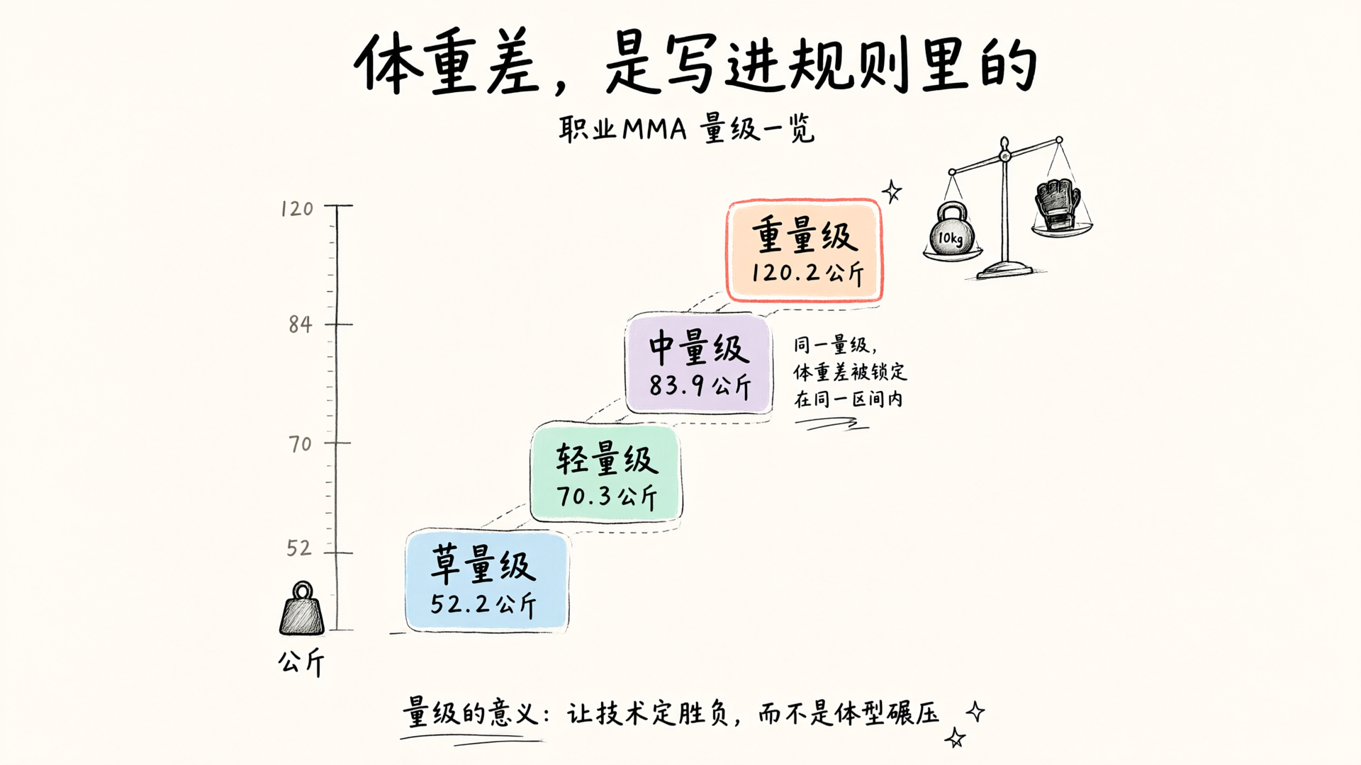 体重太轻还是太重，在MMA里到底是优势还是劣势？