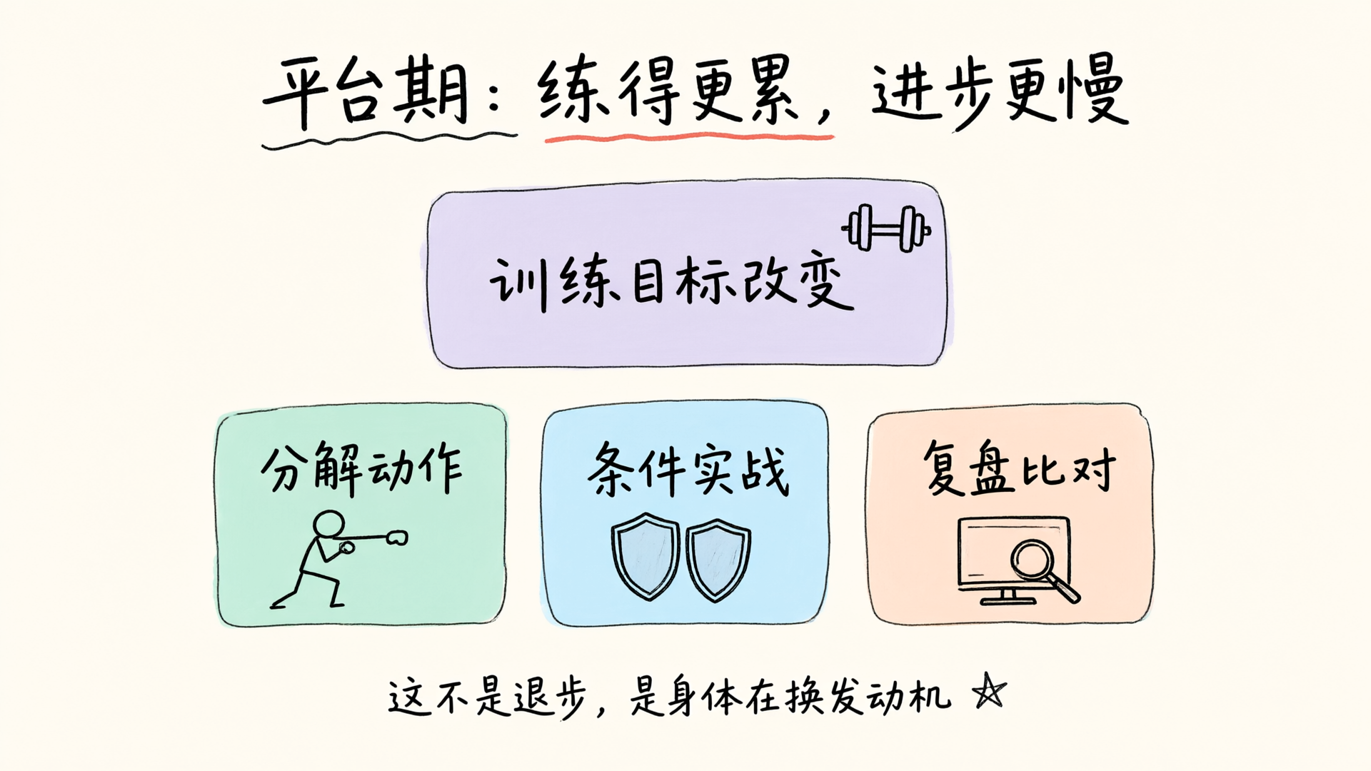 平台期的训练目标转向分解纠错