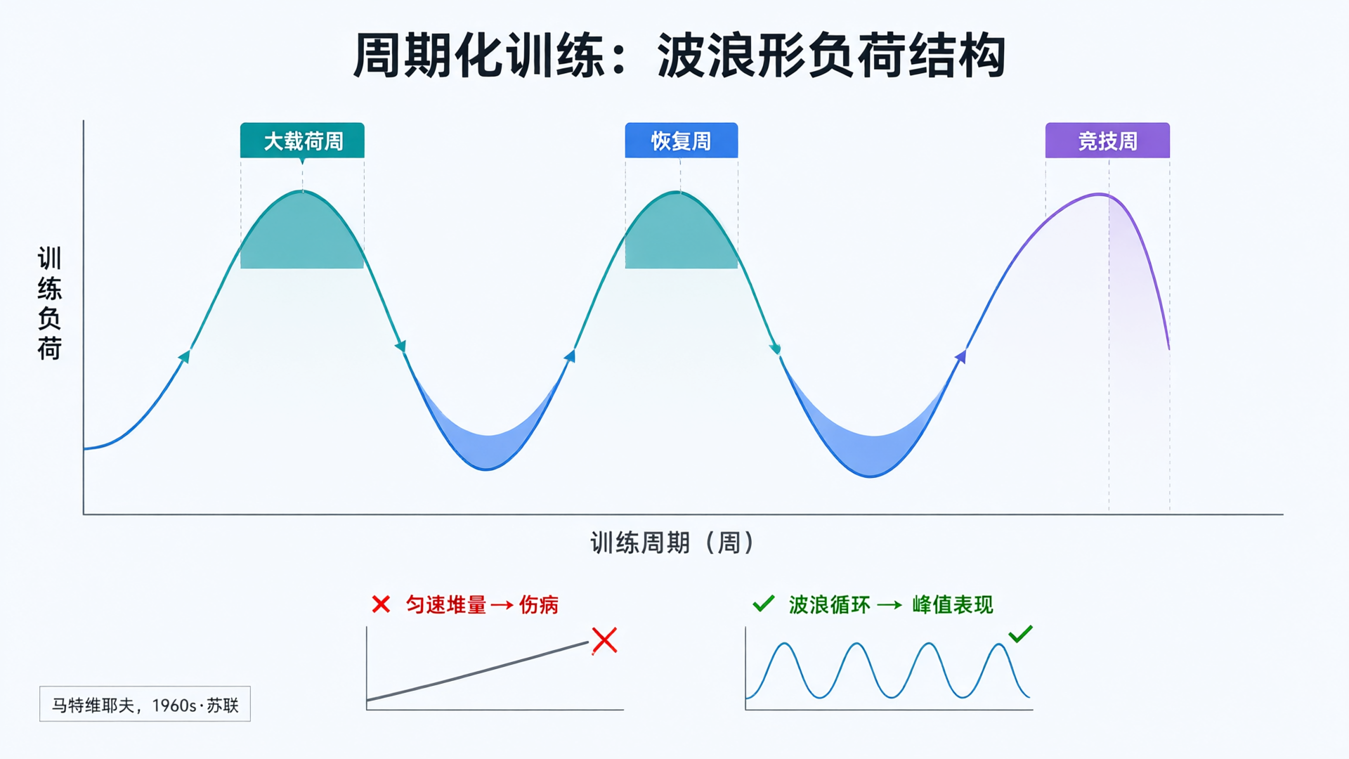 周期化训练的波浪形负荷结构