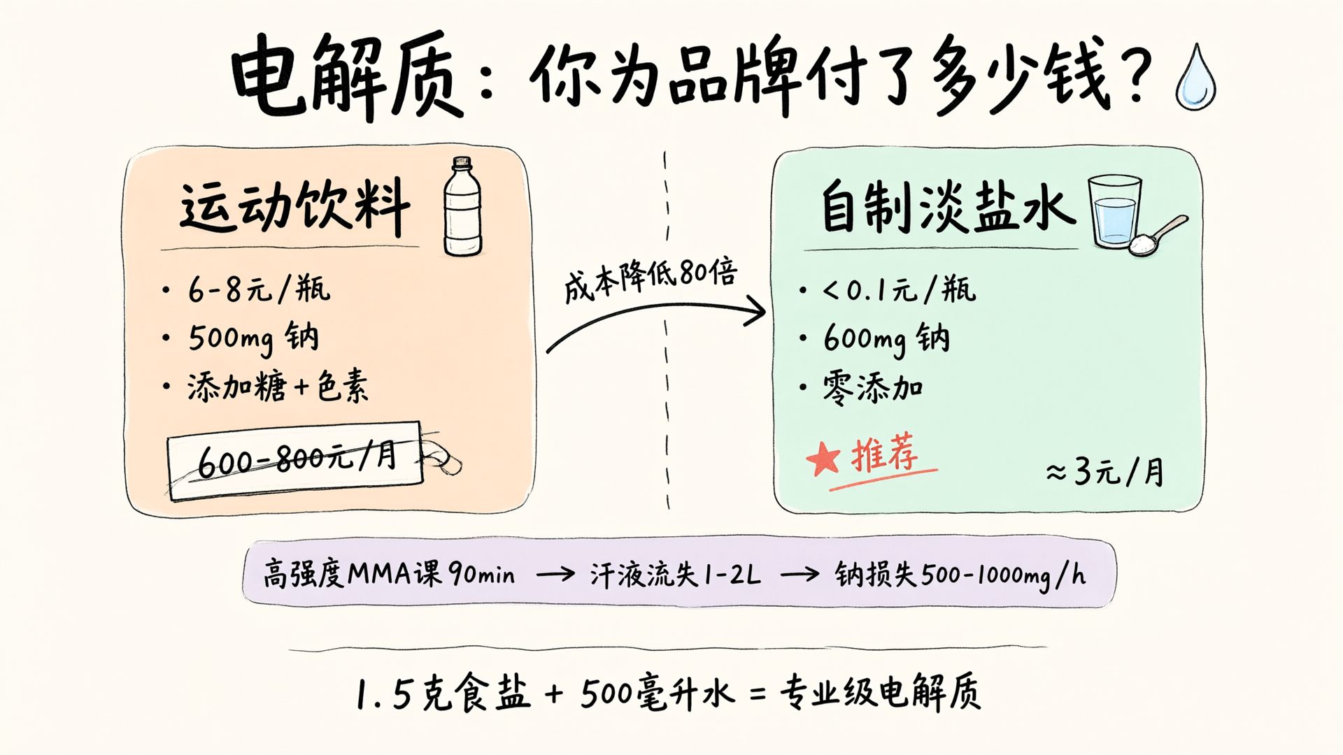 电解质成本对比