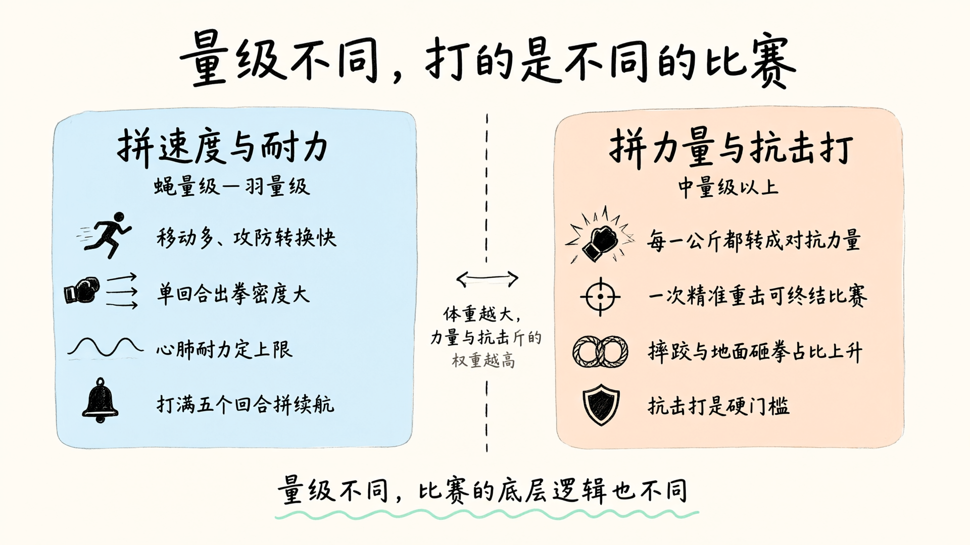 小级别与大级别的对抗内容对比