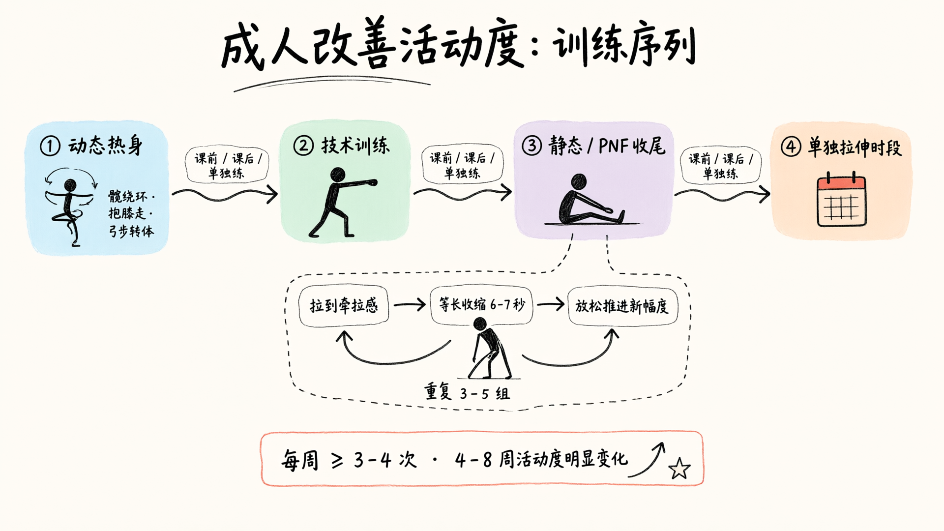 成人改善活动度的训练序列