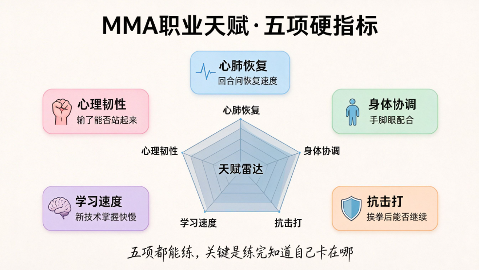 如何判断自己有没有走职业MMA的天赋？
