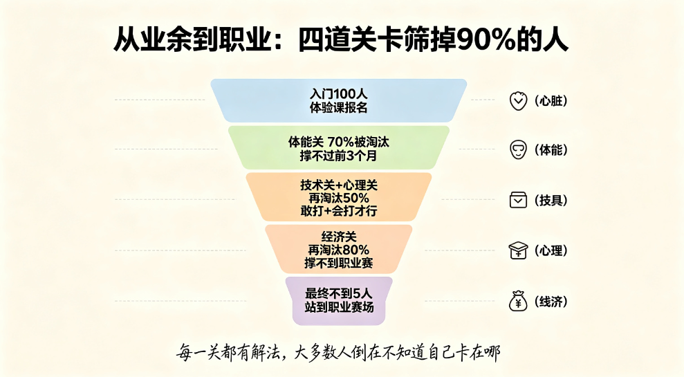0基础到MMA职业运动员经历的四道关卡筛掉了90%的人