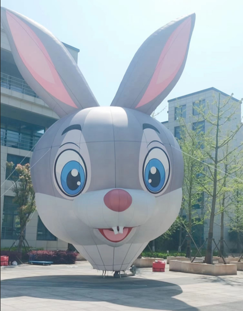 Judy Hopps Head-Shaped Tethered Balloon – Adorable Judy Hopps head balloon in gray and white with blue eyes. Perfect for anime events, scenic spot displays, and children's playgrounds.