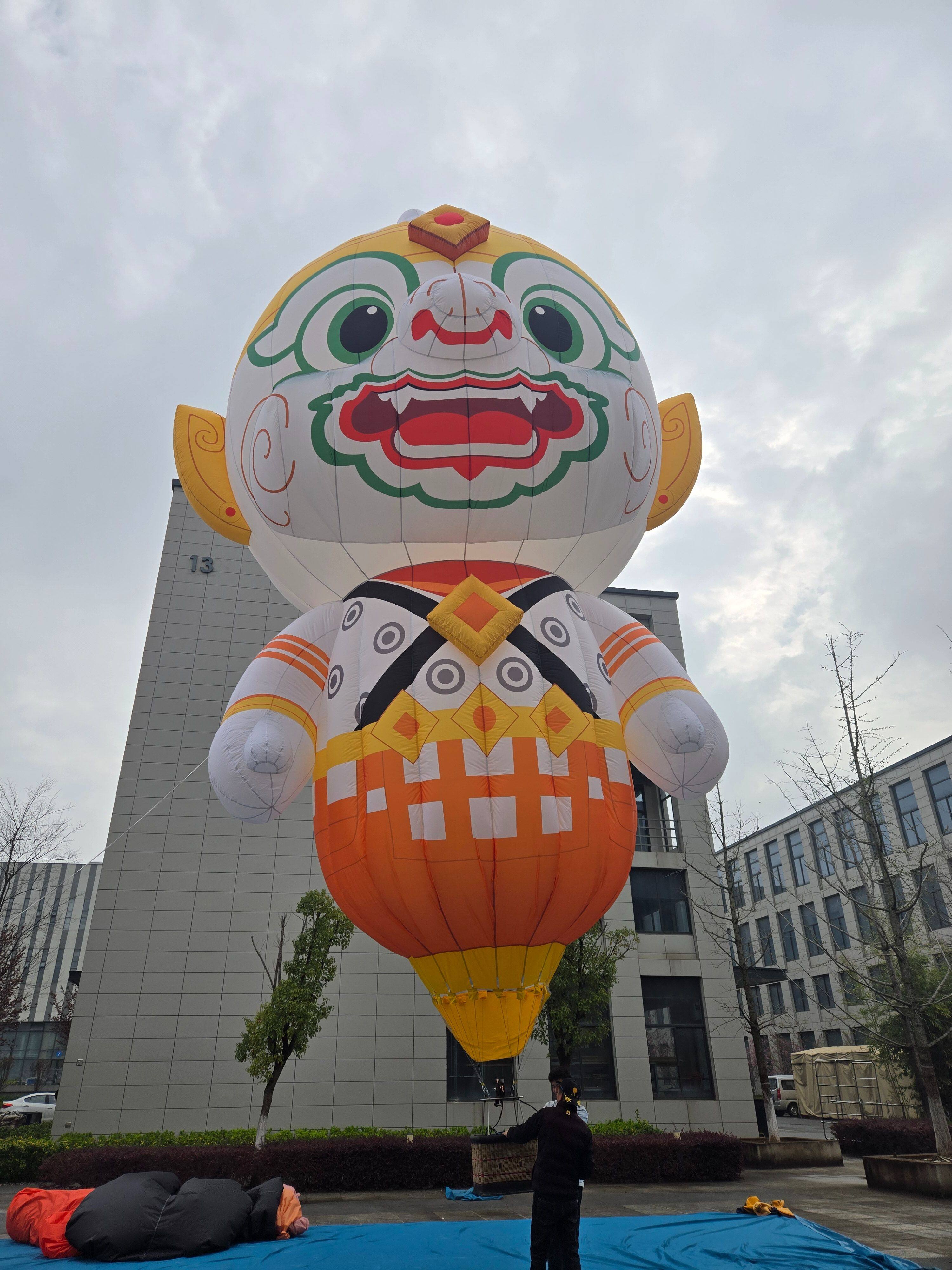 Sun Wukong Shaped Remote-Controlled Hot Air Balloon – Classic Great Sage Equal to Heaven design, perfect for traditional cultural events and scenic area displays.