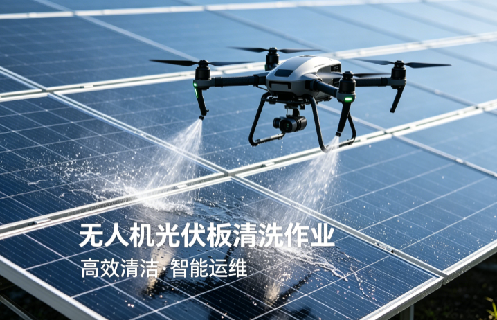 中山某光伏电站光伏板清洗