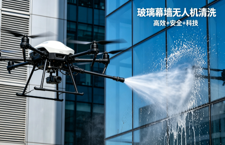 深圳某写字楼玻璃幕墙清洗项目