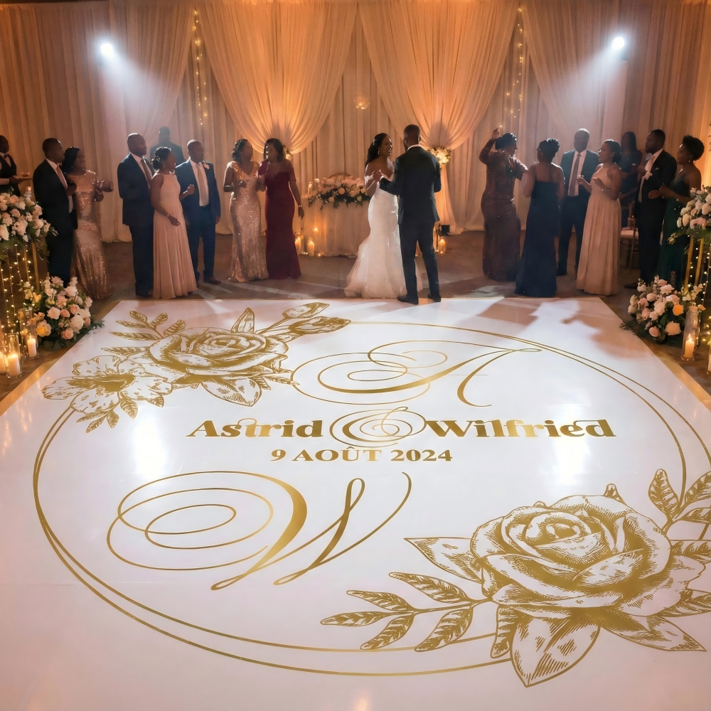 12ft x 12ft Custom Dance Floor Sticker