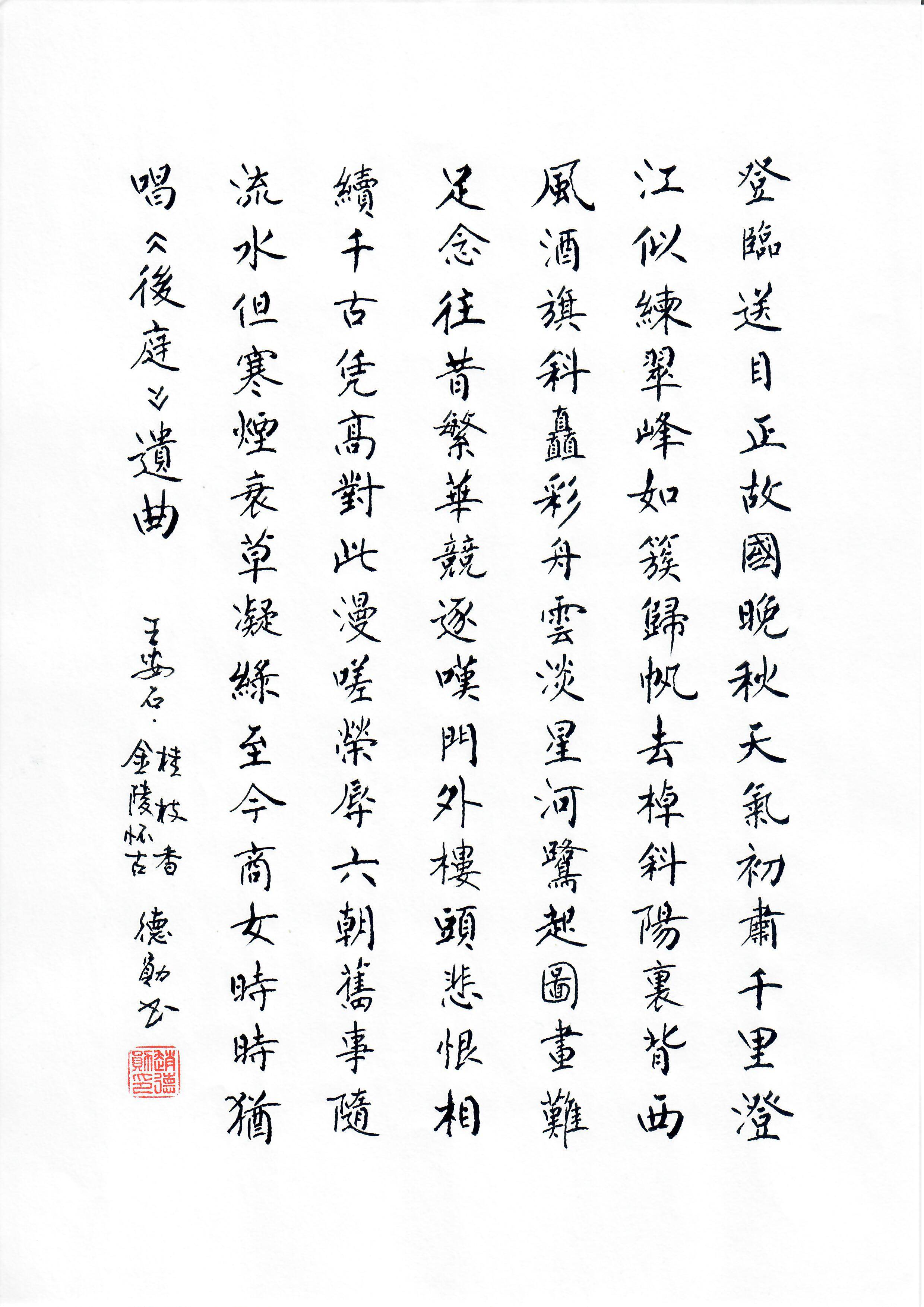 《桂枝香 · 金陵怀古》