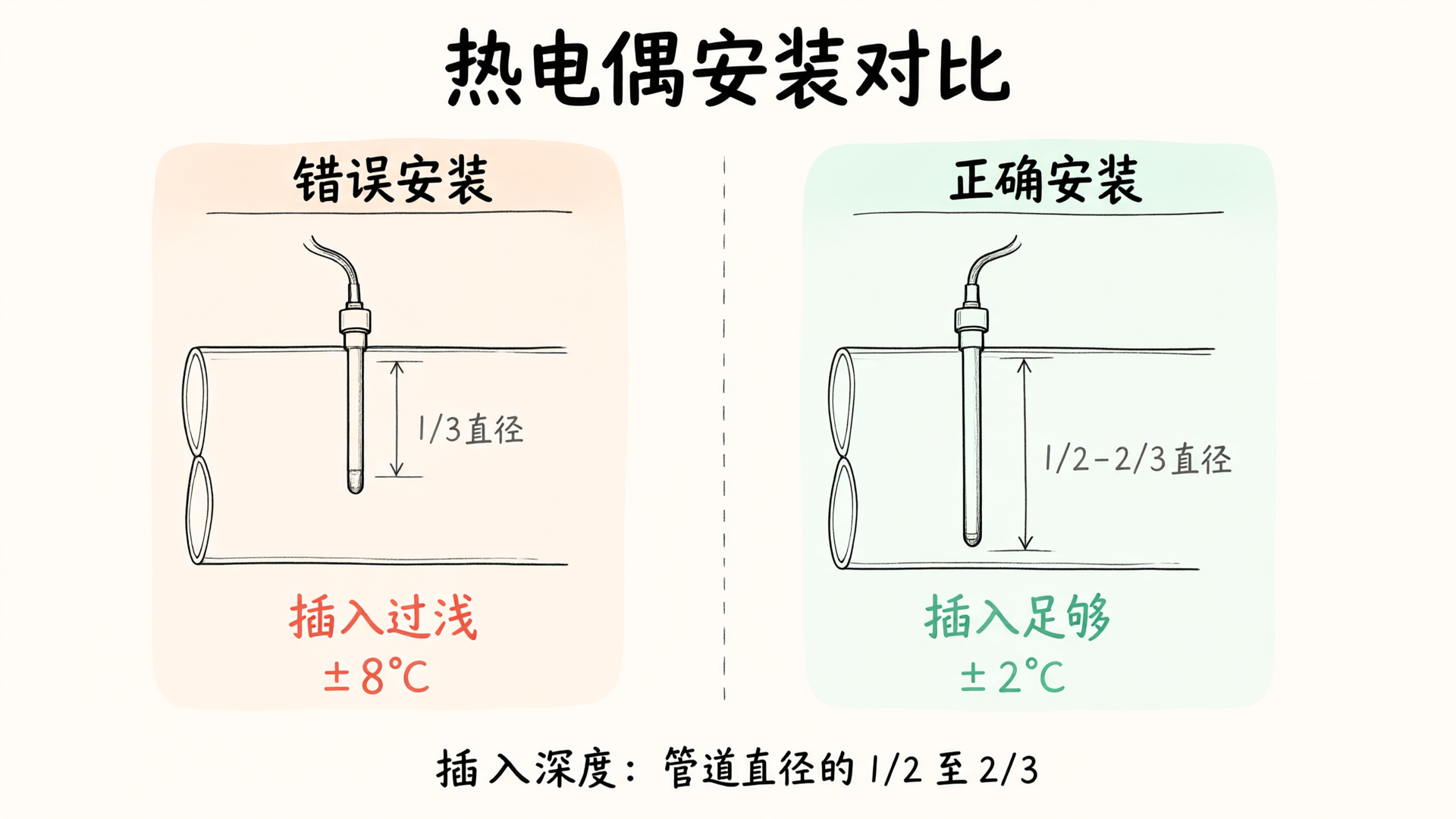 Thermocouple Installation Comparison