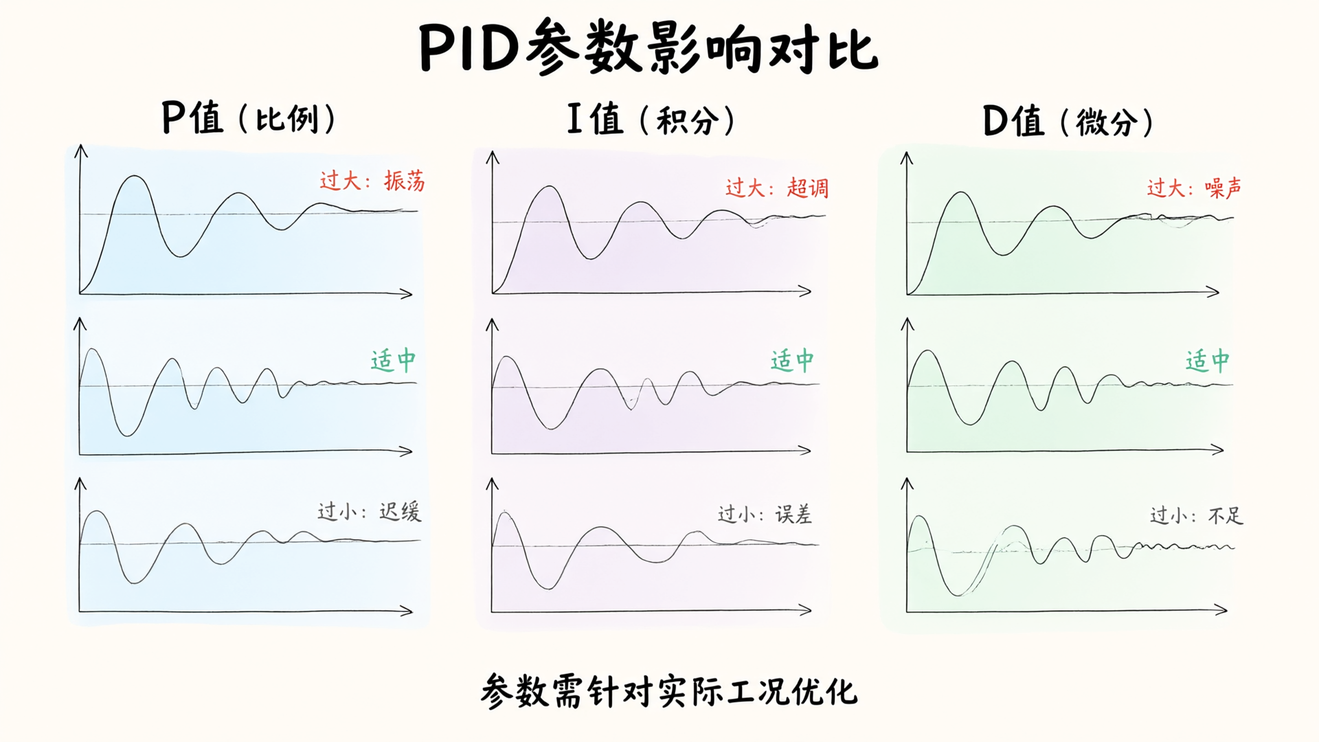 PID Parameter Impact Comparison