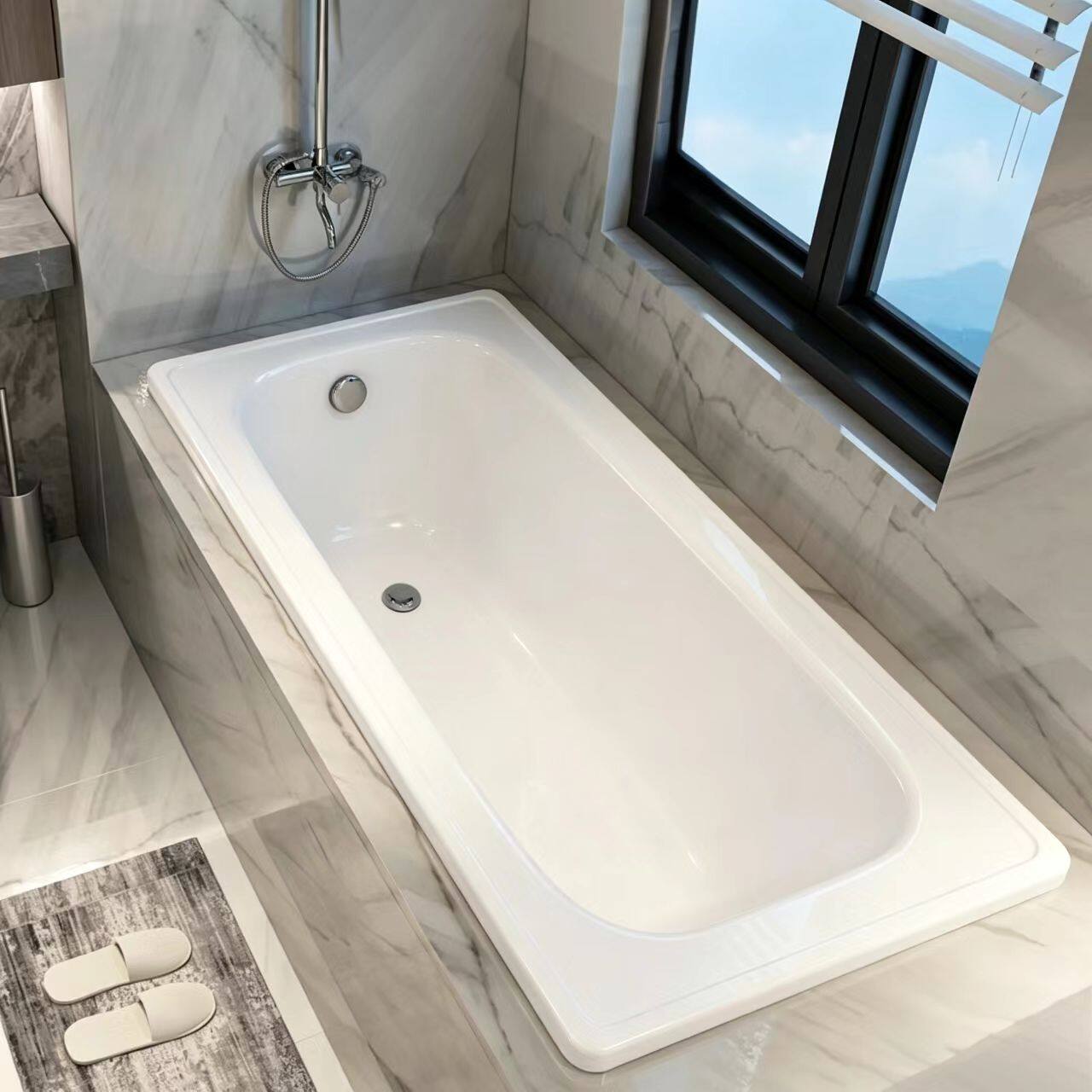Built-in Enamel Bathtub