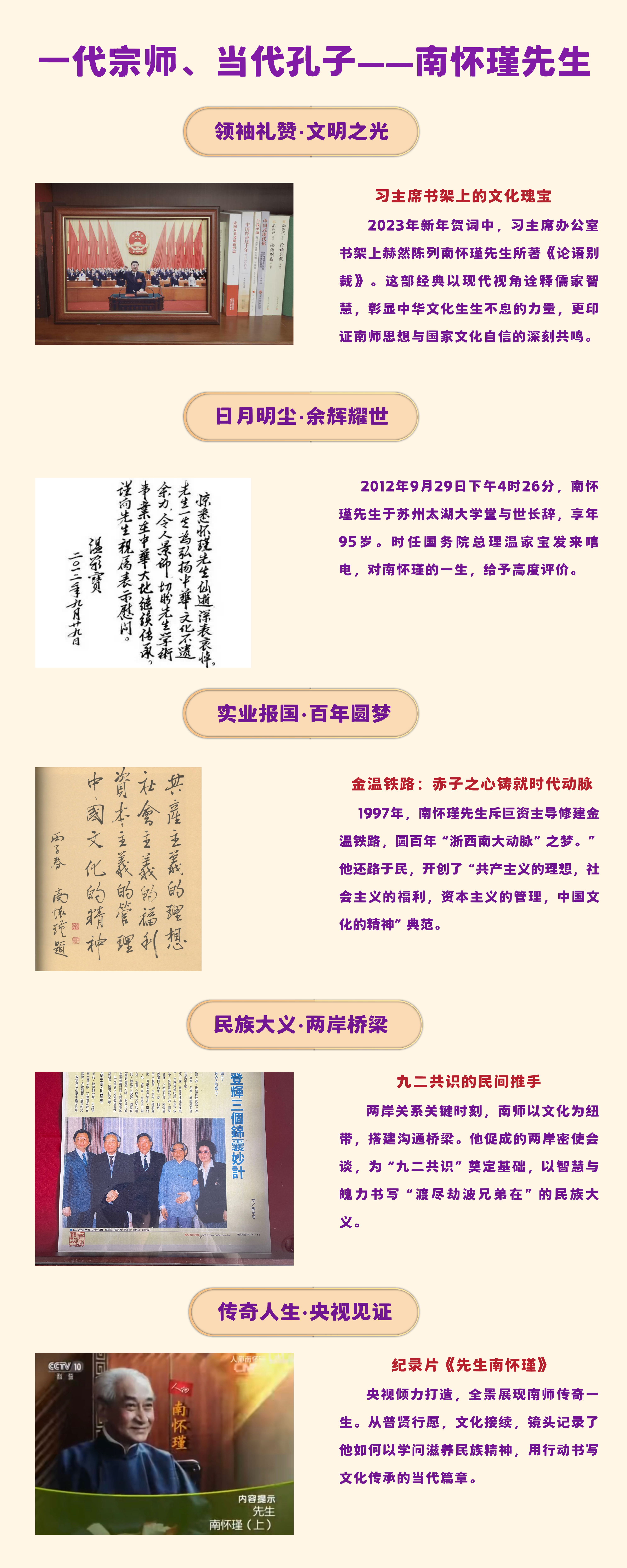 一代宗师、当代孔子——南怀瑾先生完整长图