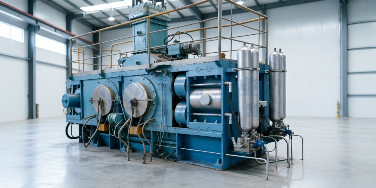 Roll press hydraulic system