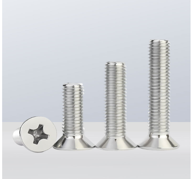 KM Iron Nickel Cross Flat Countersunk Machine