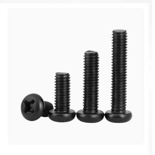 PM Black Oxide Iron Pan Head Phillips Machine Screws