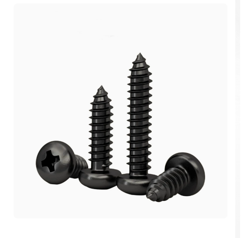 304 Stainless Black Cross Round Self-Tapping