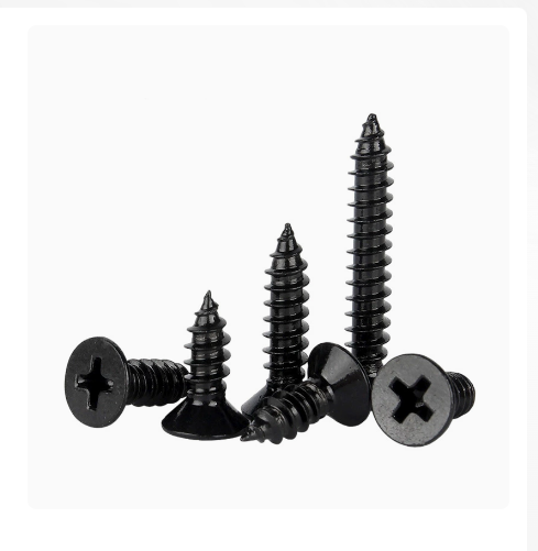 KA Black Cross Countersunk Self-Tapping Pointed