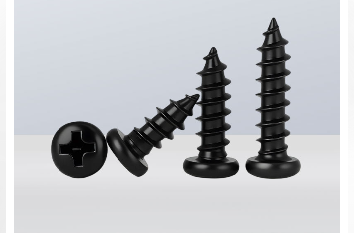 201 Stainless Black Self-Tapping Cross Round Pan