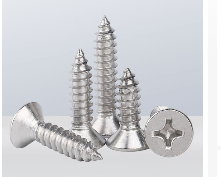 KA White Zinc Plated Carbon Steel Self-Tapping Screws
