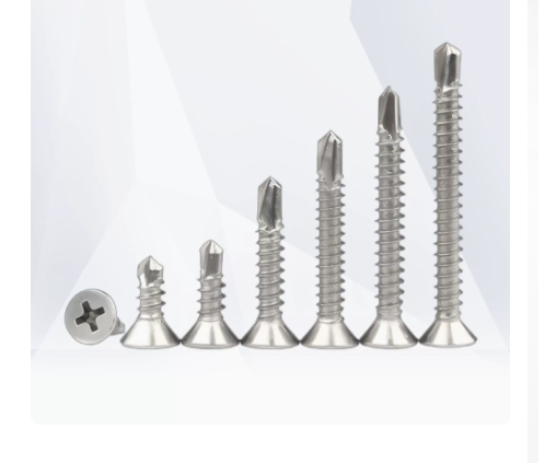 Stainless 304/410 Drill Tail Flat Cross Self-Drilling