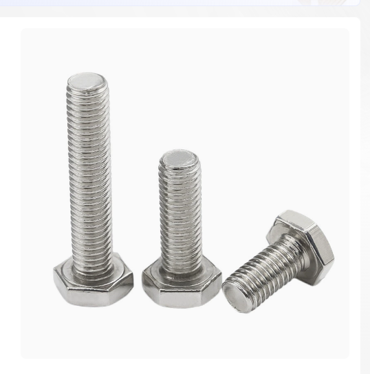 Stock 201 Stainless Steel External Hex Head Fully Threaded Bolt