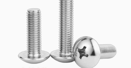White Zinc Plated Carbon Steel Cross Mushroom Head Machine Screw