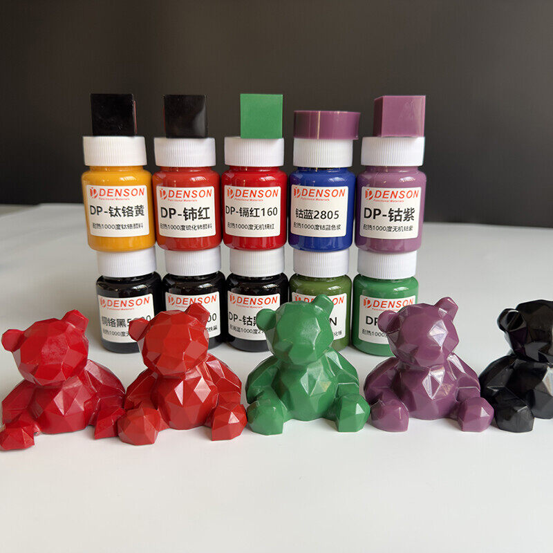 Resin-Free High-Temp Color Pastes color paste sample