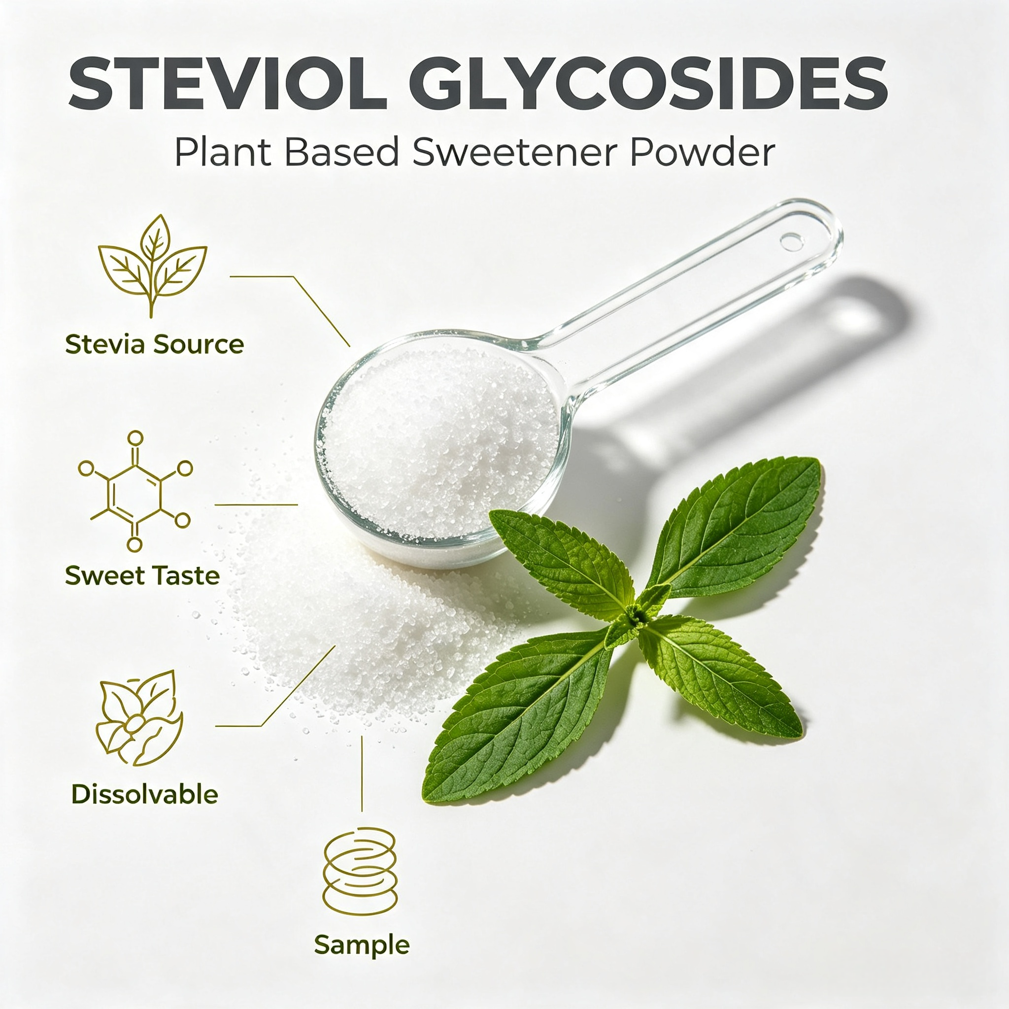 Rebaudioside M (Reb M) | Next-Gen Stevia Sweetener | ≥95% | Steviol Glycosides | Natural Zero-Calorie Sweetener | Reb A ≥98% view 3