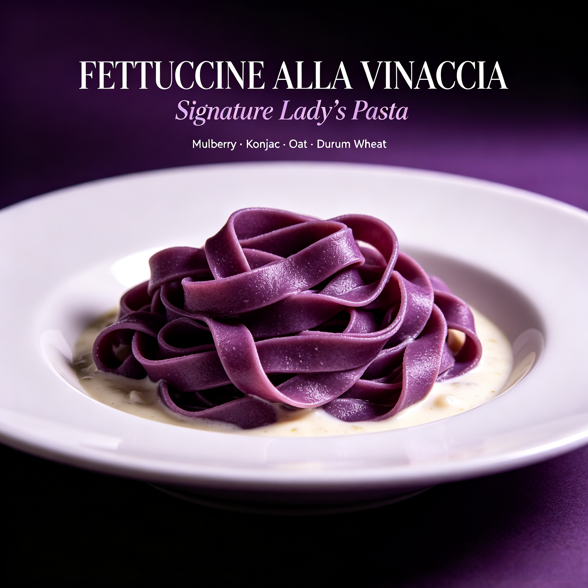 Violet Glow Fettuccine
