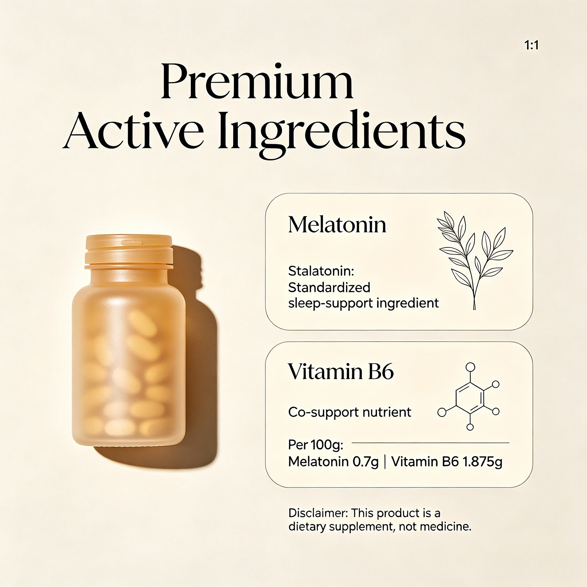 Melatonin Tablets view 2