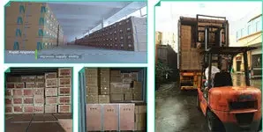 Finished goods warehouse and loading