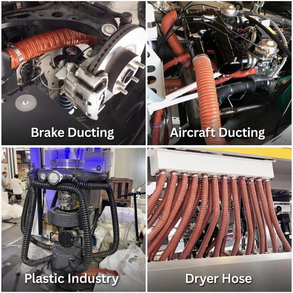Silicone Ducting application scenarios