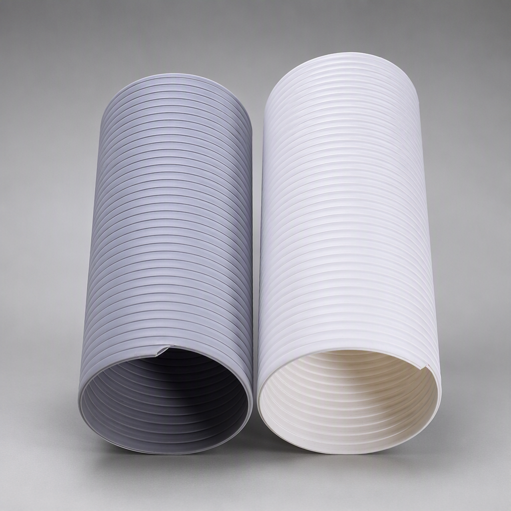 PP Air Duct - grey and white air ducting