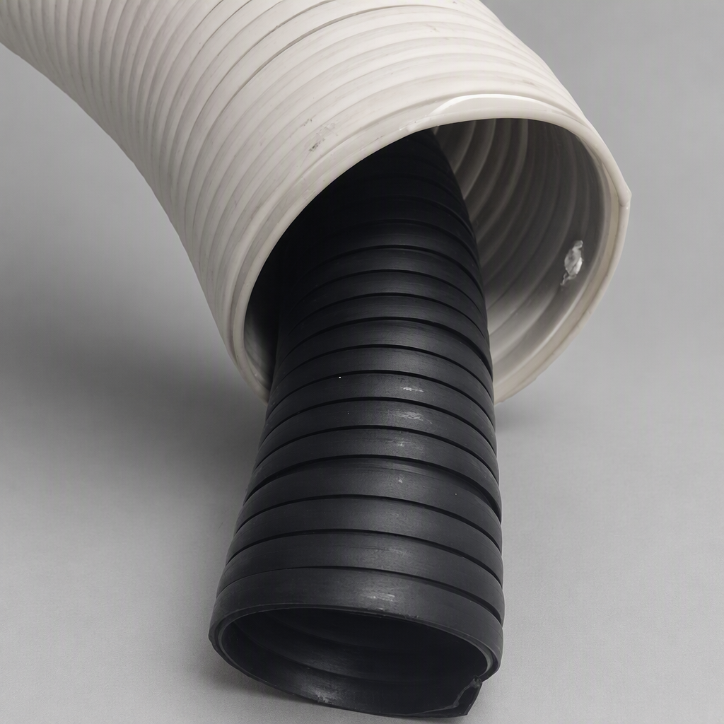 Different Color Rigid Duct - white and black ducting