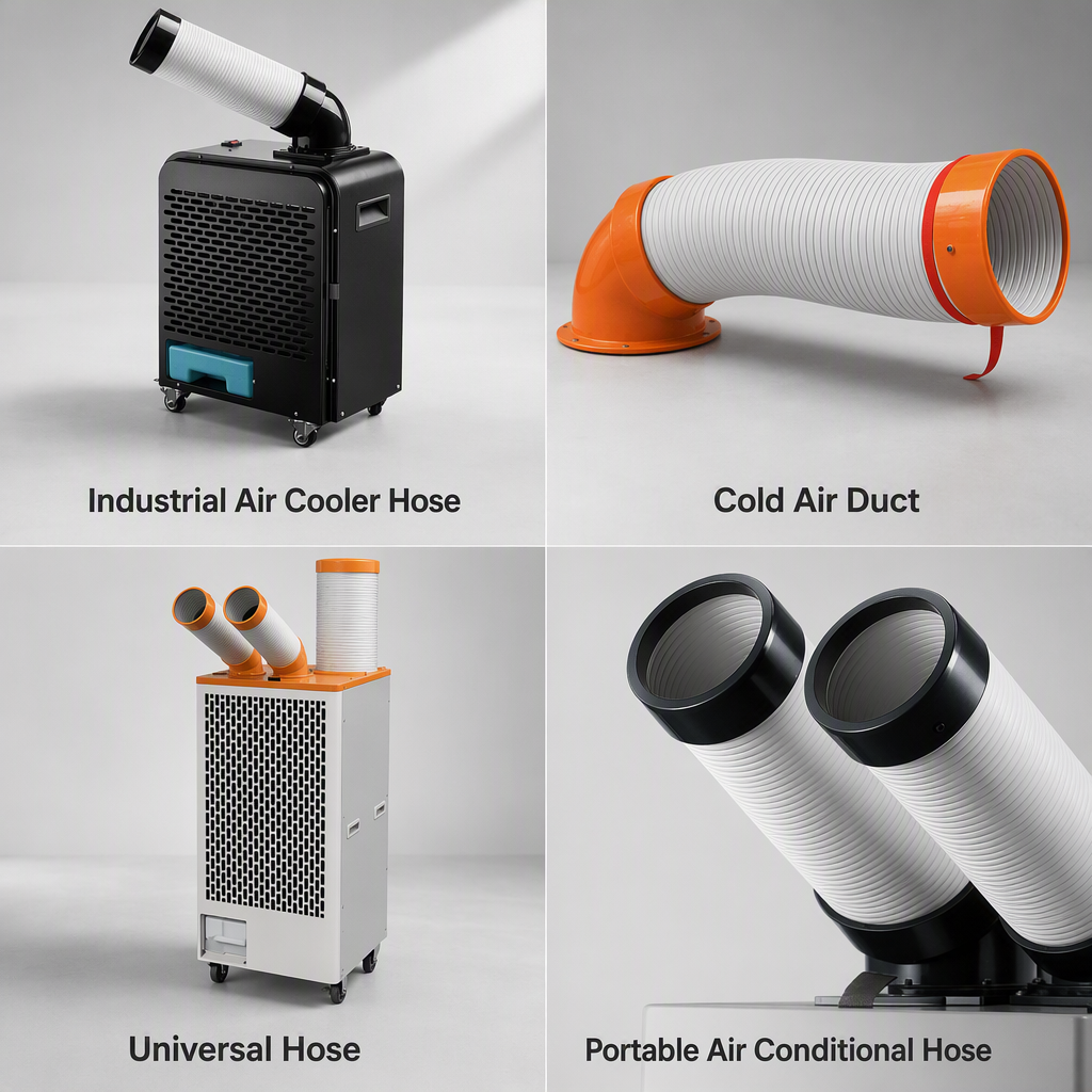 Rigid Ducting application scenarios - Industrial Air Cooler Hose, Cold Air Duct, Universal Hose, Portable Air Conditional Hose