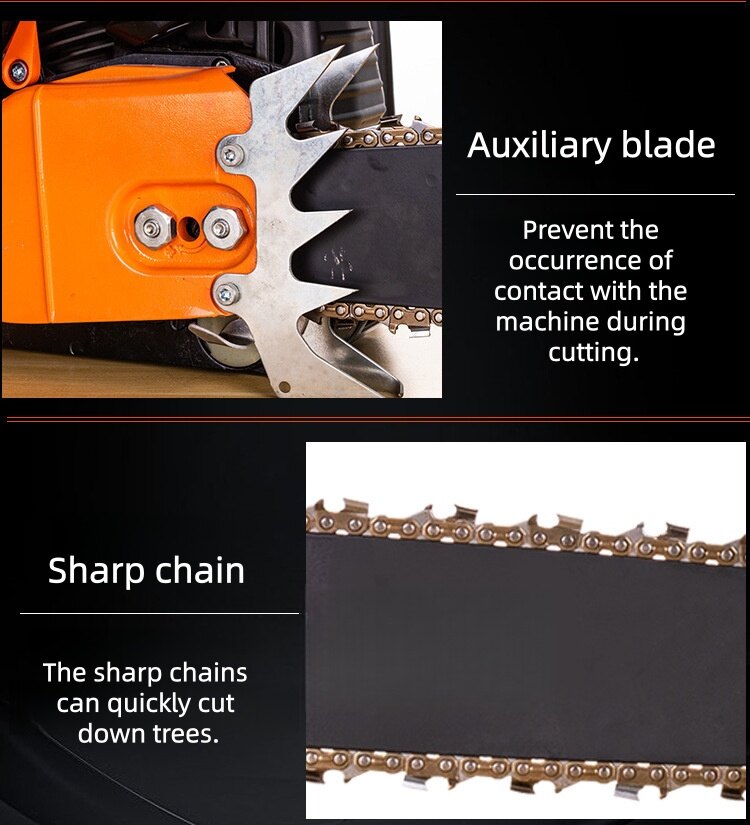5200 Gasoline Chainsaw | 52cc 2 Stroke Petrol Chain Saw Factory OEM&nbsp; 5