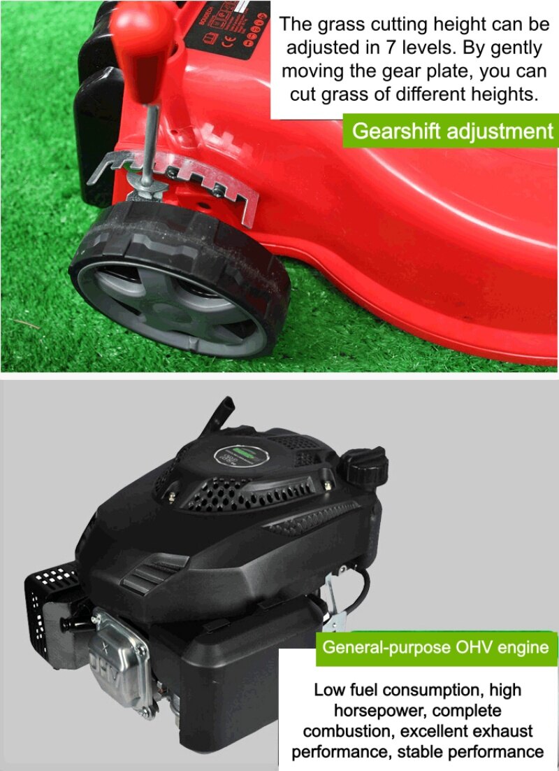 Commercial Walk Behind Lawn Mower | 16 Inch Gas Lawn Mower | Factory OEM Supply 7